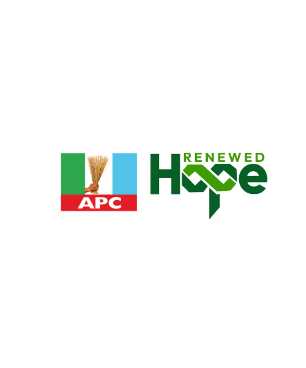 APC and Renewed Hope Agenda logos.